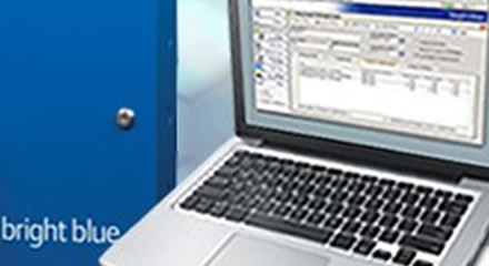 Bright blue access control system