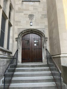 Installer communicates project updates during historic building retrofit