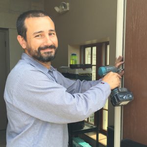 Chicago door installation technician
