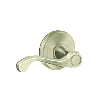 F10N FLA SATIN NICKEL PASSAGE LATCHSET