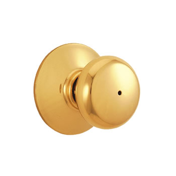 F40N PLY BRIGHT BRASS PRIVACY LOCK