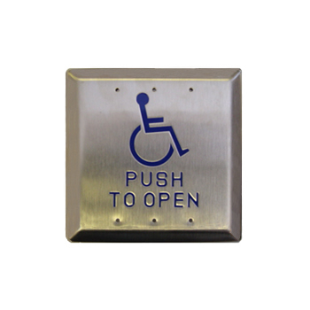 4X4-3 SQUARE BUTTON STAINLESS STEEL